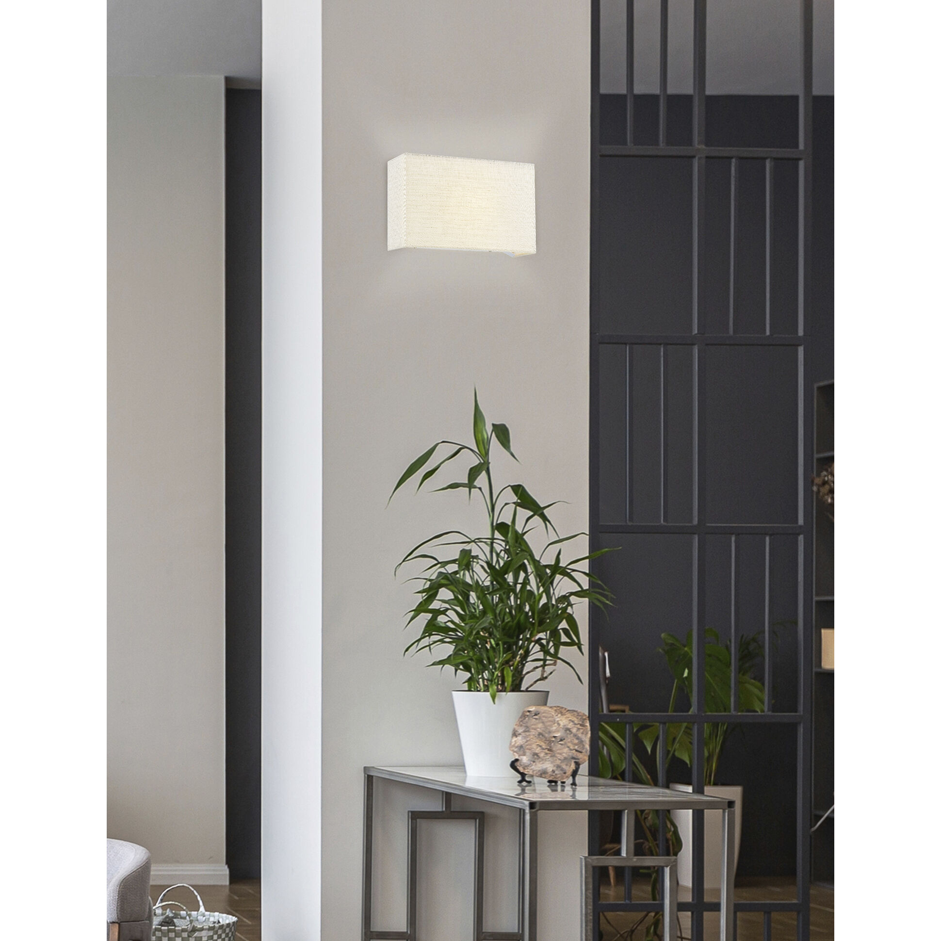 Textile Collection 1 Light 13 inch Cream and White ADA Wall Sconce Wall Light