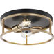 Knox LED 13 inch Matte Black Flush Mount Ceiling Light