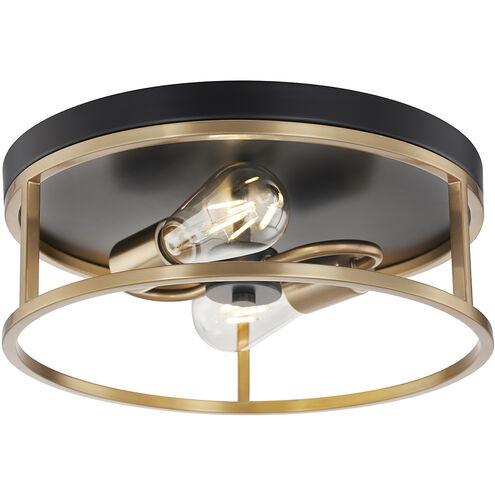 Knox LED 13 inch Matte Black Flush Mount Ceiling Light