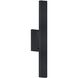Zarai Family 1 Light 24 inch Matte Black Outdoor Wall Sconce in 3" D x 4.5" W x 24" H, EVOLV