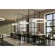 LumenAria Collection - Medley Family LED 42 inch Brushed Brass and Faux Alabaster Pendant Ceiling Light in 42" D x 42" W x 3.5" H, EVOLV