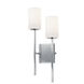 EVOLV 12 inch Polished Chrome Wall Sconce Wall Light, Rise Family
