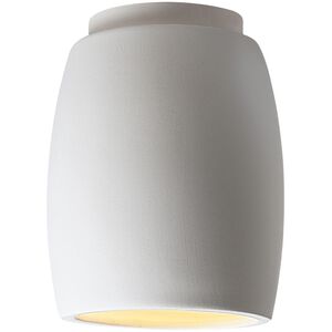 Radiance Curved LED 6.75 inch Gloss White Outdoor Flush-Mount