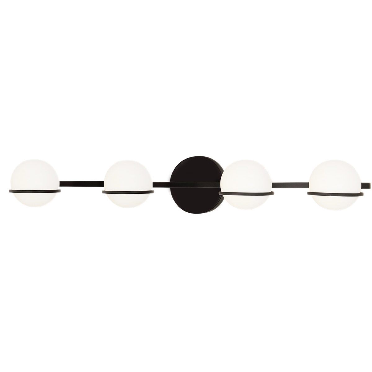 Fusion LED 32 inch Matte Black Bath Bar Wall Light, Centric Family