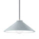 Radiance 1 Light 11.75 inch Concrete and Brushed Nickel Pendant Ceiling Light