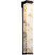 Alabaster Rocks Pacific LED 8 inch Dark Bronze Wall Sconce Wall Light