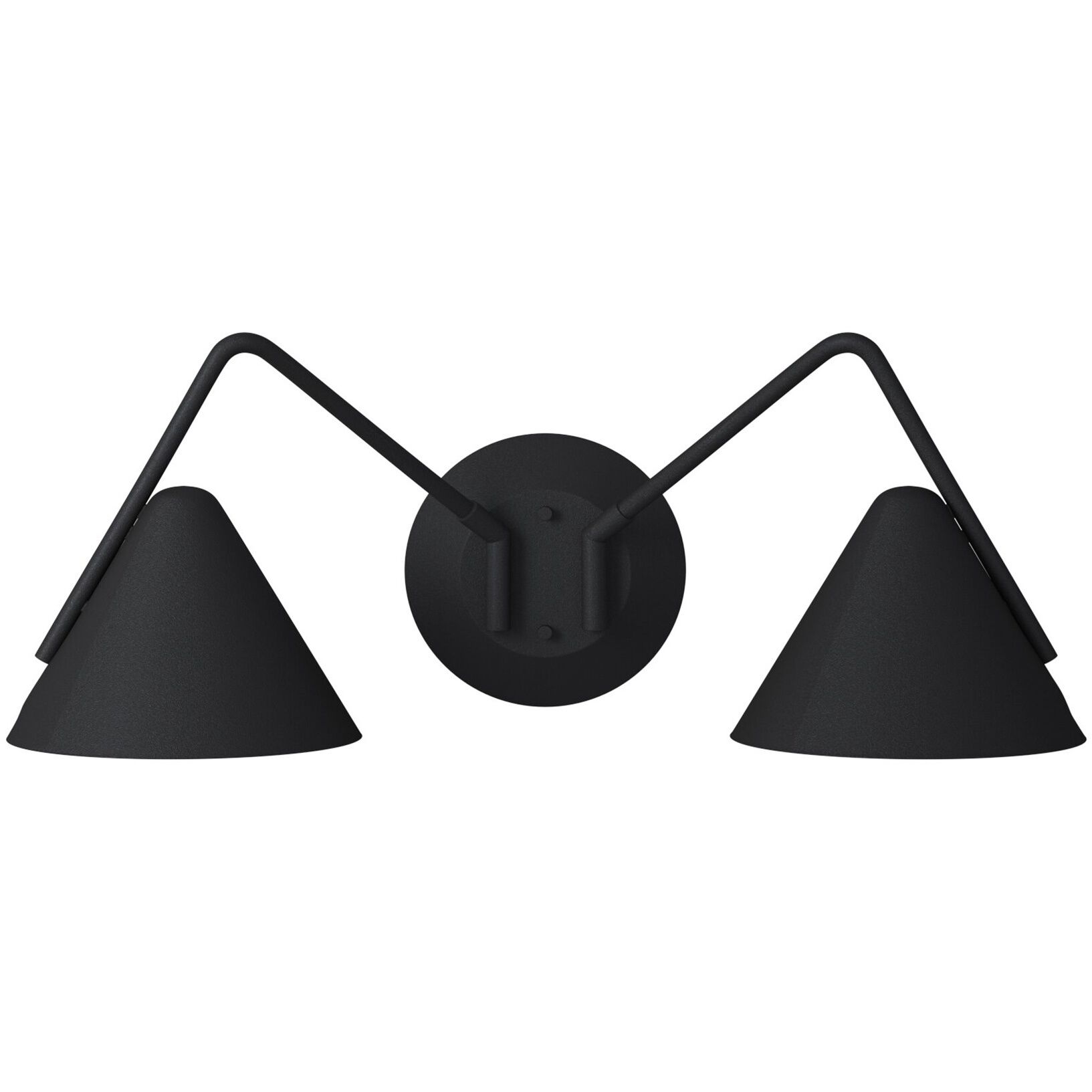 Zag Wall Sconce Wall Light in Textured Matte Black