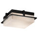 Fusion LED 10 inch Matte Black Flush Mount Ceiling Light in Opal Fusion