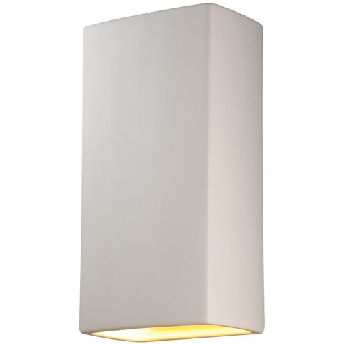 Ambiance Rectangle LED 21 inch Greco Travertine Outdoor Wall Sconce, Really Big