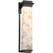 Alabaster Rocks LED 6 inch Matte Black Wall Sconce Wall Light