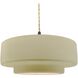 Radiance Collection - Tier Pendant Ceiling Light in Matte Black, Replaceable Bulb, Beige Twist Cord, Vanilla Gloss, 16.25W x 6H, Form+Finish+Function