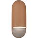 Ambiance Collection - Capsule Wall Sconce Wall Light in Replaceable Bulb, Adobe, 4D x 14H, Form+Finish+Function