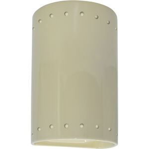 Ambiance Cylinder LED 5.75 inch Vanilla Gloss ADA Wall Sconce Wall Light, Small