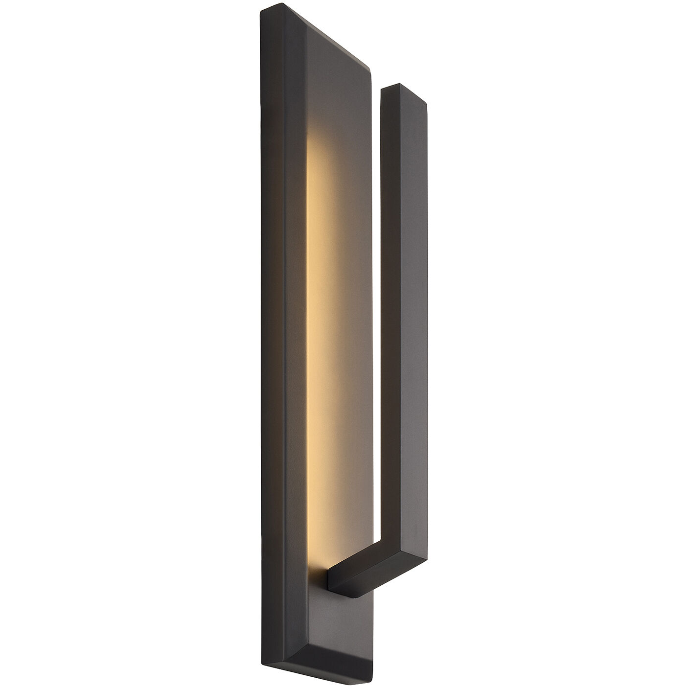 Zurich 21 inch Matte Black Outdoor Wall Sconce in 3.5" D x 4.5" W x 21" H, EVOLV