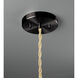 Radiance Collection - Tier Pendant Ceiling Light in Matte Black, Replaceable Bulb, Beige Twist Cord, Carbon Matte Black/Champagne Gold, 16.25W x 6H, Form+Finish+Function