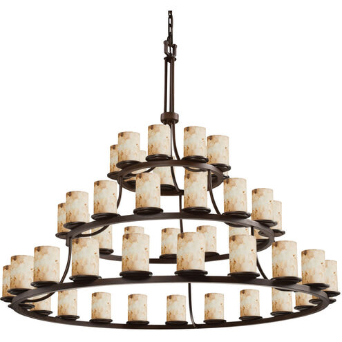 Alabaster Rocks LED 60 inch Dark Bronze Chandelier Ceiling Light in 31500 Lm LED, Cylinder