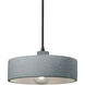 Radiance Collection 1 Light 12 inch Matte Black Pendant Ceiling Light