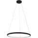 Circola 1 Light 24.5 inch Matte Black Pendant Ceiling Light