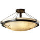 Lumenaria LED 27 inch Dark Bronze Semi-Flush Ceiling Light in 5000 Lm LED