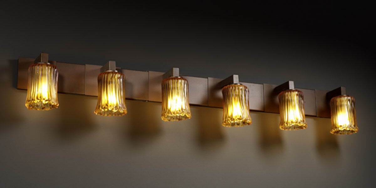 Veneto Luce LED 55.5 inch Matte Black Bath/Vanity Wall Light