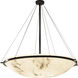 LumenAria 8 Light 51 inch Matte Black Pendant Ceiling Light in Incandescent