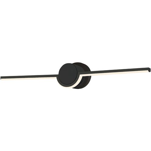 Semicirculo 1 Light 24 inch Matte Black Bath Vanity Light Wall Light
