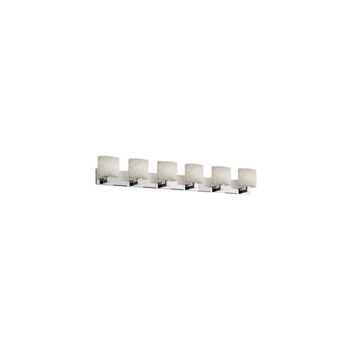 Clouds 6 Light 56.5 inch Polished Chrome Bath Bar Wall Light in Oval, Incandescent