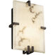 LumenAria 2 Light 8.5 inch Polished Chrome ADA Wall Sconce Wall Light in Incandescent
