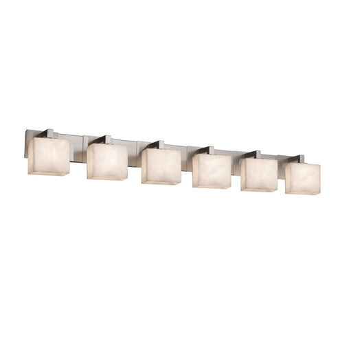 Clouds 6 Light 55.5 inch Polished Chrome Vanity Light Wall Light in Rectangle, Incandescent