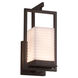 Porcelina Wall Sconce Wall Light in Matte Black, Waves