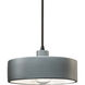 Radiance Collection 1 Light 12 inch Matte Black Pendant Ceiling Light