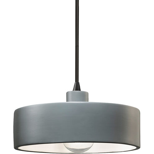 Radiance Collection 1 Light 12 inch Matte Black Pendant Ceiling Light