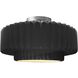 Radiance LED 14.5 inch Gloss Black and Matte White and Brushed Nickel Semi Flush Ceiling Light