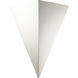 Ambiance Triangle LED 25 inch White Crackle Outdoor Wall Sconce, Really Big