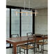Eco Bronx 5 Light 4.75 inch Brushed Nickel Chandelier Ceiling Light