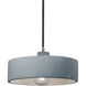 Radiance Collection 1 Light 12 inch Brushed Nickel Pendant Ceiling Light