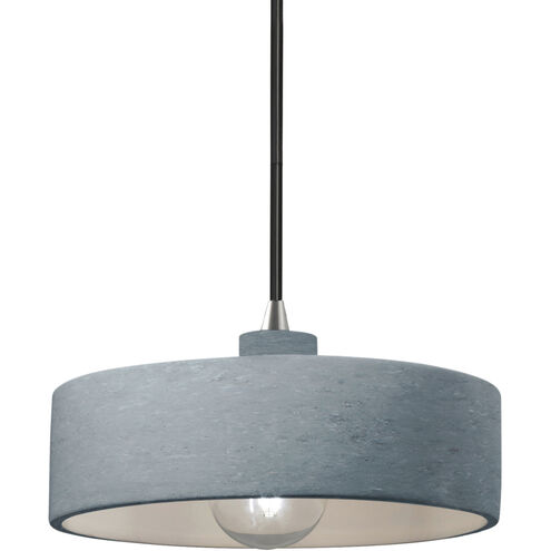 Radiance Collection 1 Light 12 inch Brushed Nickel Pendant Ceiling Light