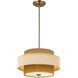 Textile Collection - Narberth Family 3 Light 18.00 inch Semi-Flush Mount
