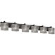 Wire Glass 6 Light 55.50 inch Bathroom Vanity Light