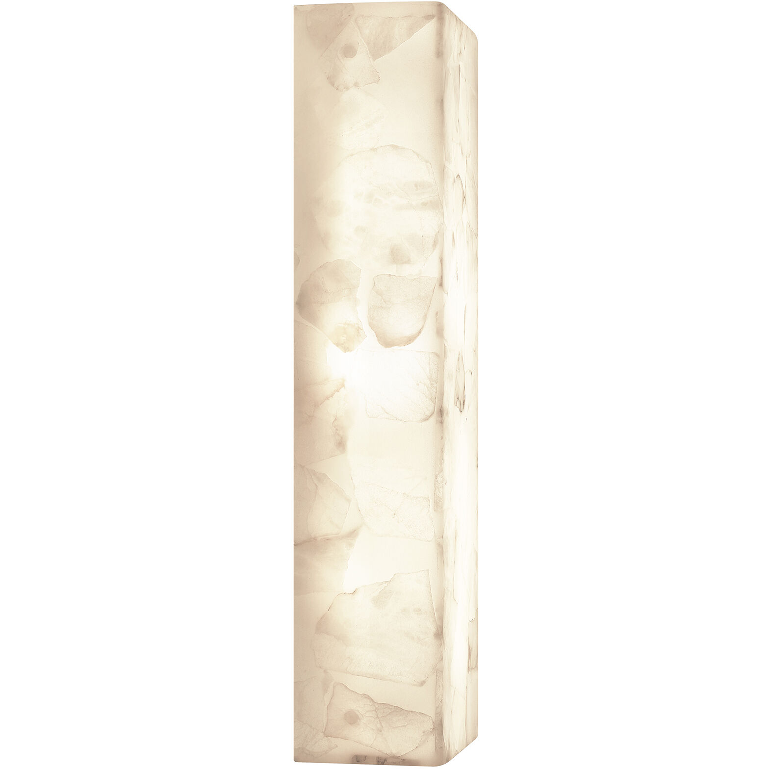 Alabaster Rocks Collection - Medley Family LED 5.5 inch Brushed Brass ADA Wall Sconce Wall Light in 3.5" D x 5.5" W x 17" H, EVOLV