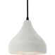 Radiance LED 8 inch Matte White and Matte Black Pendant Ceiling Light