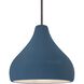 Radiance 1 Light 11.5 inch Midnight Sky and Matte White and Brushed Nickel Pendant Ceiling Light