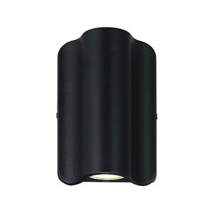 EVOLV LED 7 inch Matte Black Outdoor Wall Sconce