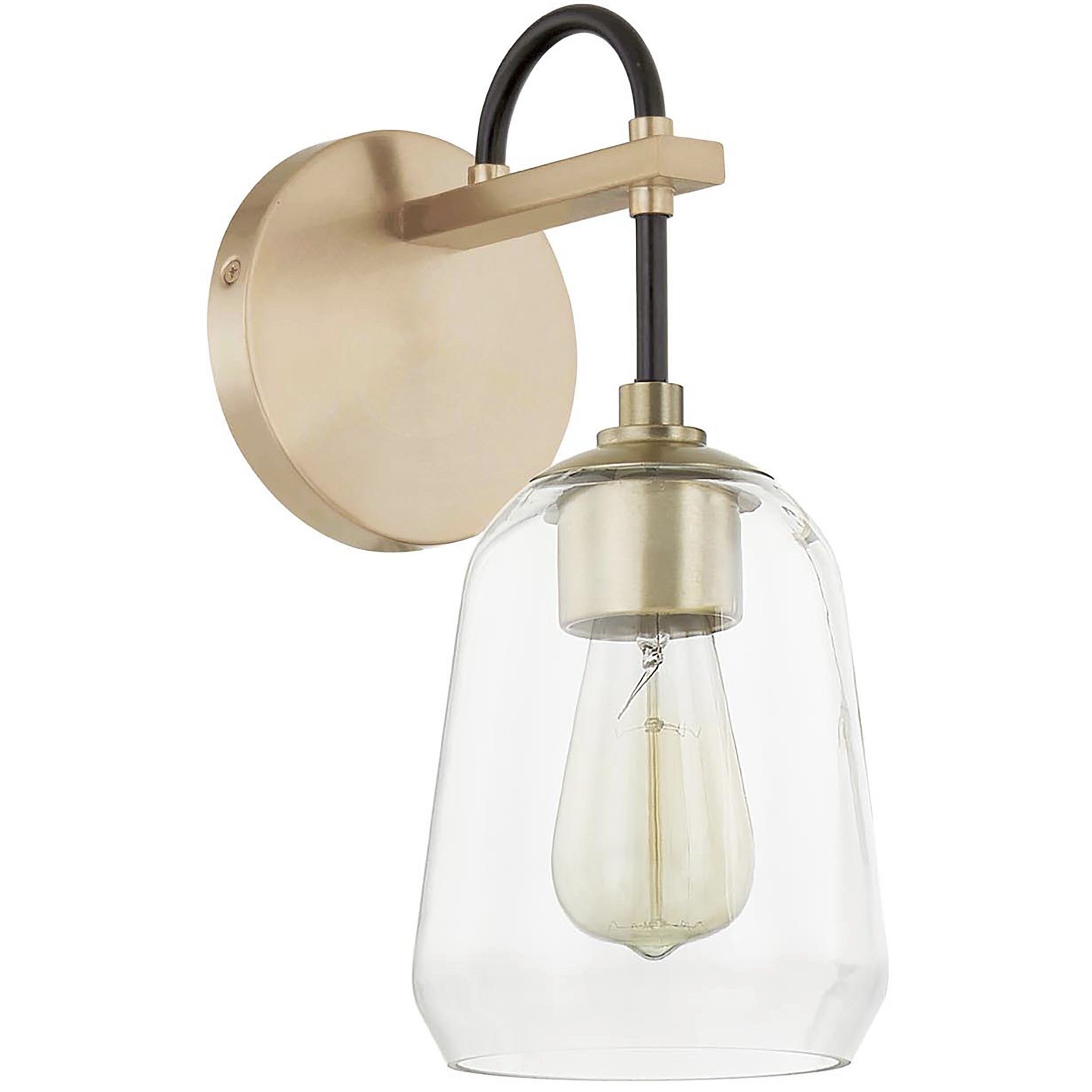 Fusion Collection - Arcwell 5.5 inch Clear Glass Wall Sconce Wall Light