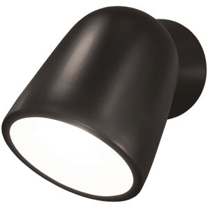 Ambiance Collection 1 Light 6 inch Carbon Matte Black Wall Sconce Wall Light