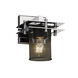 Metropolis Wall Sconce Wall Light in Dark Bronze, Square with Flat Rim