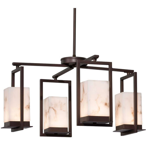 Lumenaria LED 25 inch Matte Black Chandelier Ceiling Light