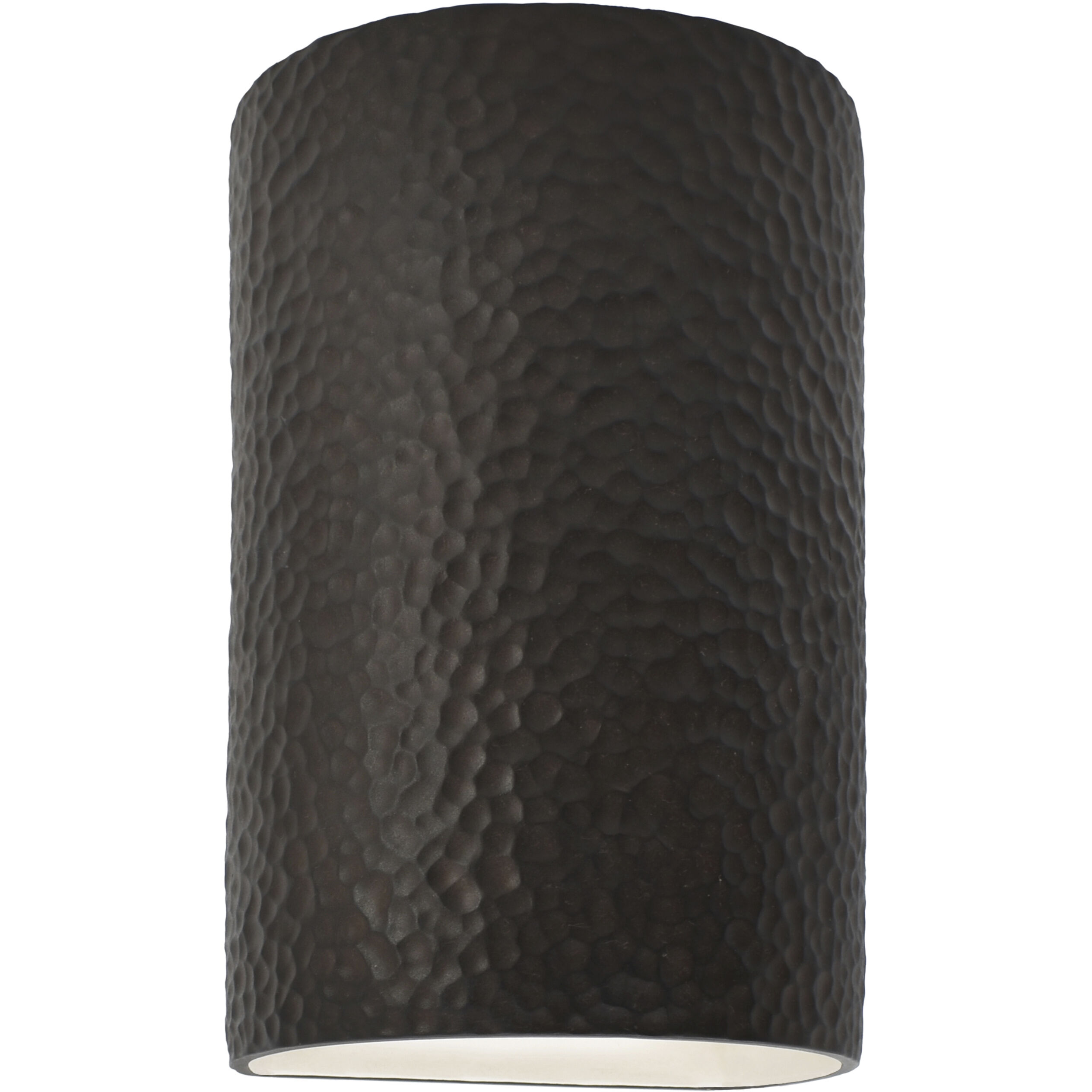 Ambiance Cylinder LED 5.75 inch Hammered Iron ADA Wall Sconce Wall Light, Small