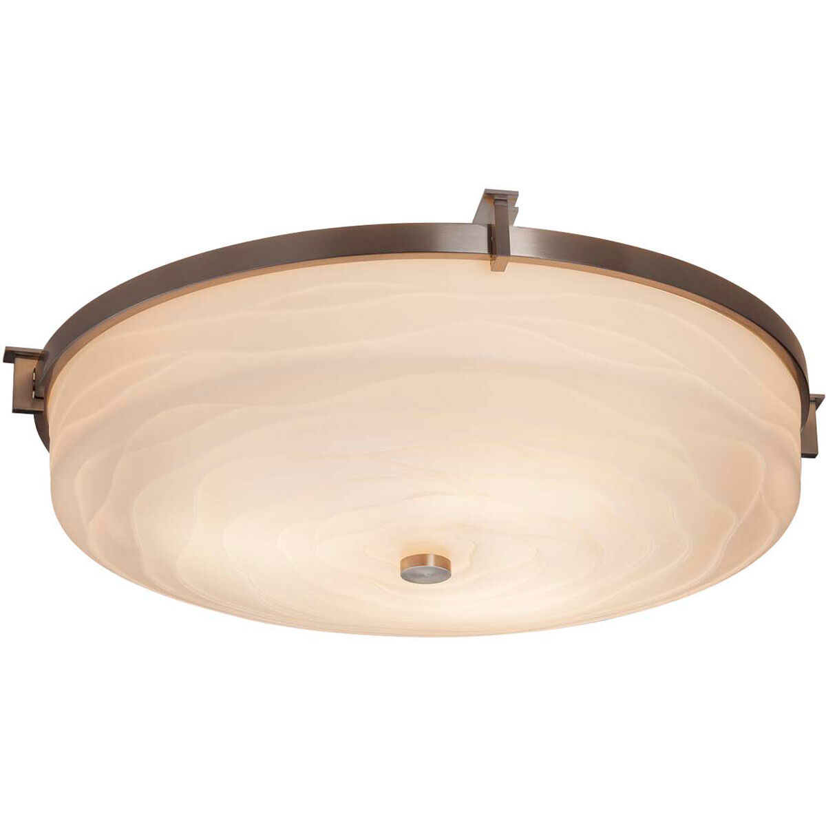 Porcelina LED 20.75 inch Polished Chrome Flush Mount Ceiling Light