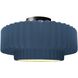 Radiance LED 16.5 inch Midnight Sky and Matte Black Semi Flush Ceiling Light
